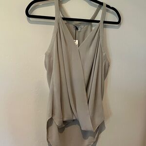 Naked Zebra Cream Sleeveless Blouse